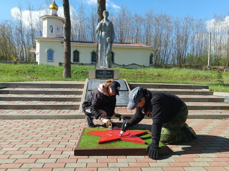Волонтёры Белгородского района продолжают участвовать в акции «Субботник памяти».