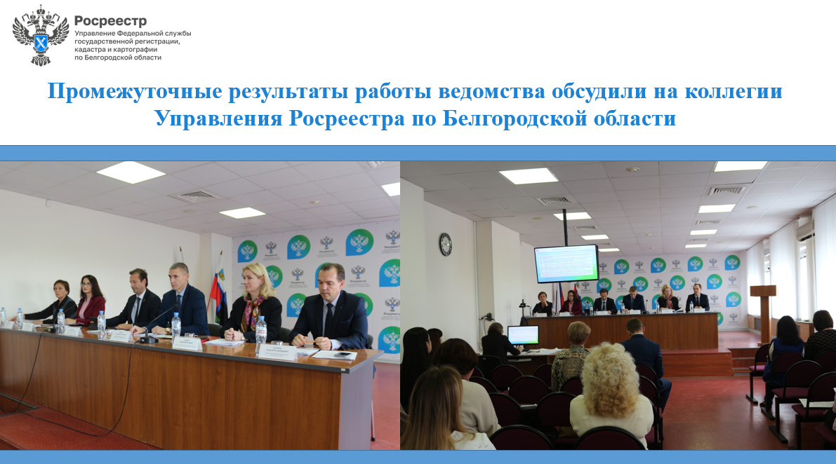 Промежуточные результаты работы ведомства обсудили на коллегии Управления Росреестра по Белгородской области