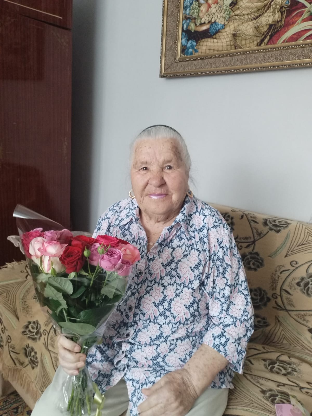 Жительнице посёлка Разумное Юлии Ивановне Панченко исполнилось 95 лет.
