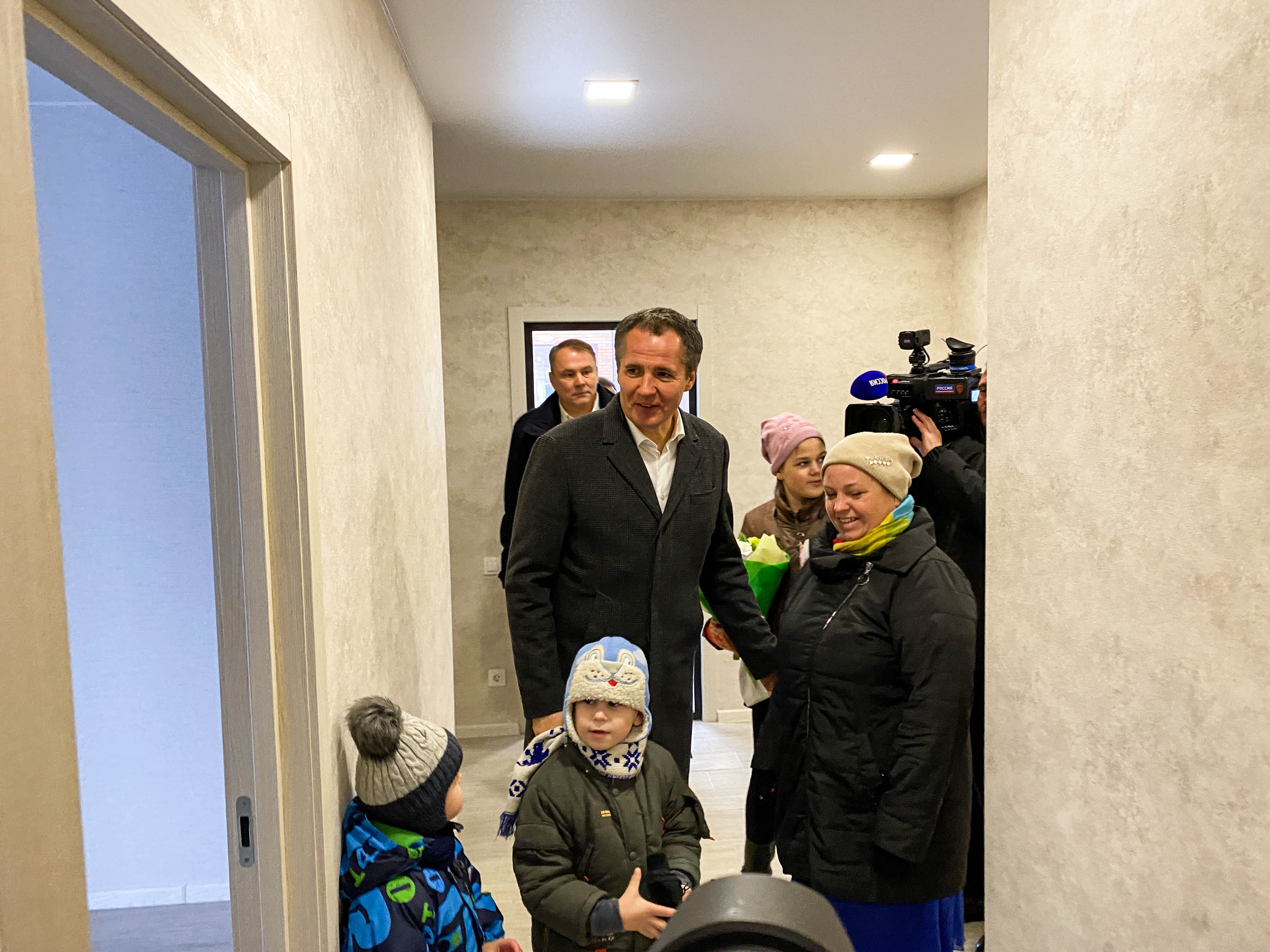 В Белгородском районе ключи от нового жилья получили три семьи, воспитывающие детей-инвалидов