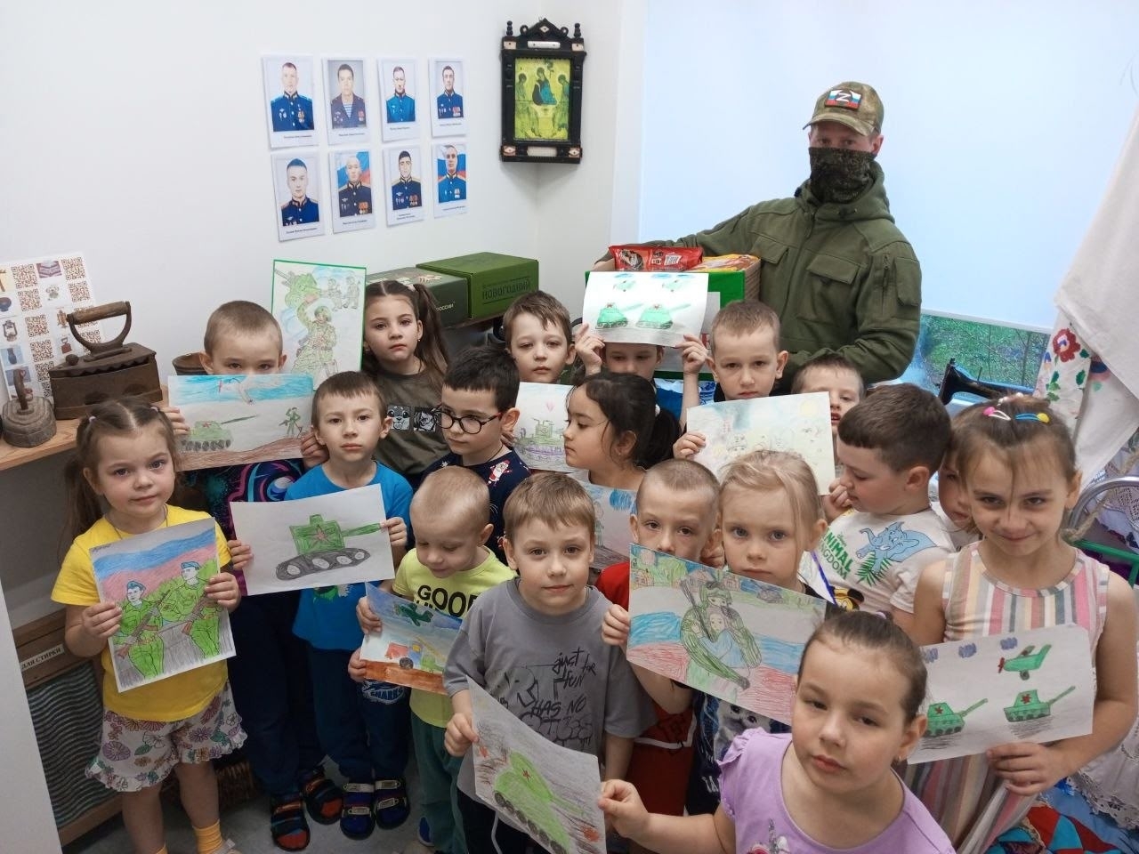 В детском саду посёлка Разумное прошла встреча с участником Специальной военной операции.
