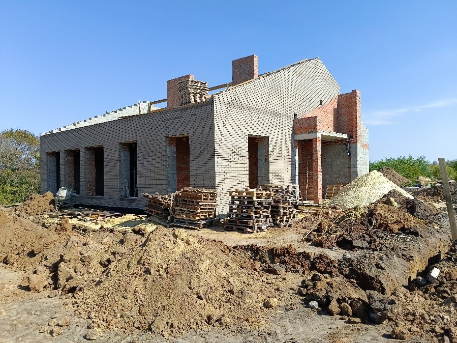 В строящемся Доме культуры села Черемошное приступили к отделочным работам.