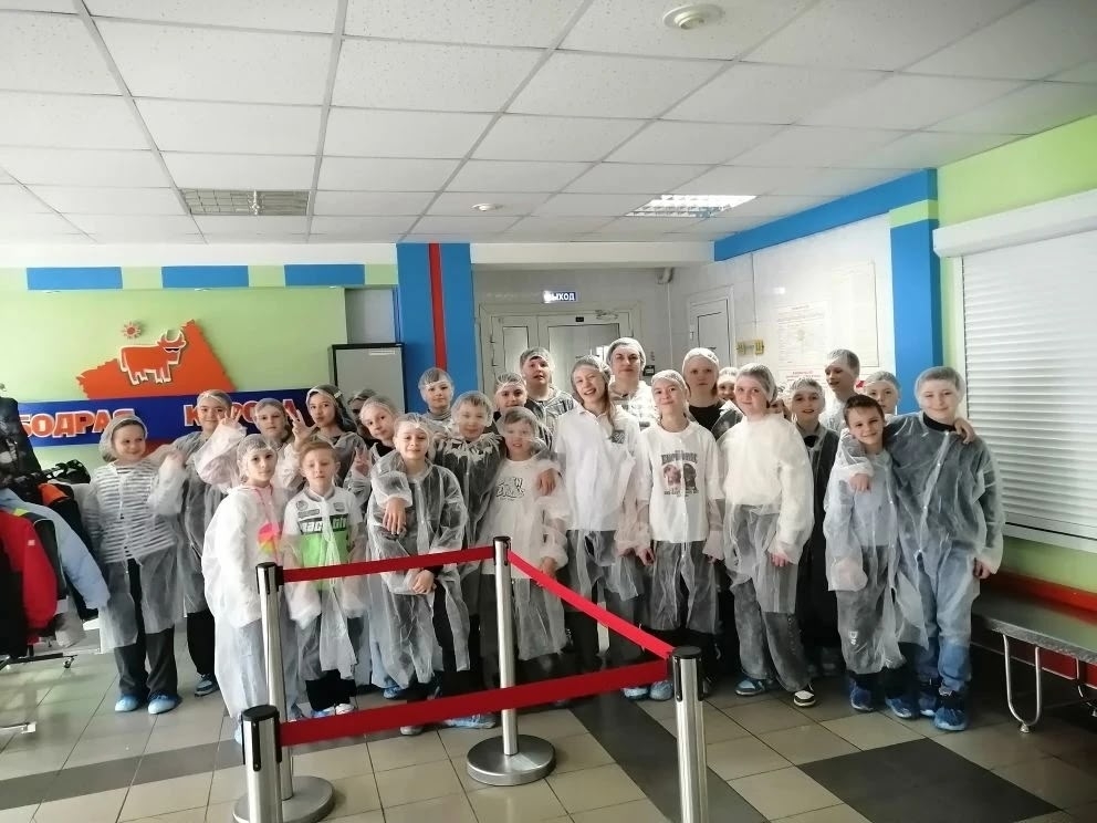 Ученики Новосадовской школы «Территория Успеха» посетили фабрику «Бодрая корова».