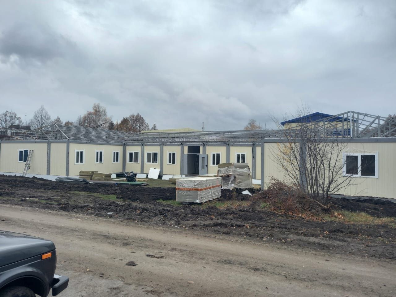 Строительство нового здания амбулатории в посёлке Новосадовый активно продолжается