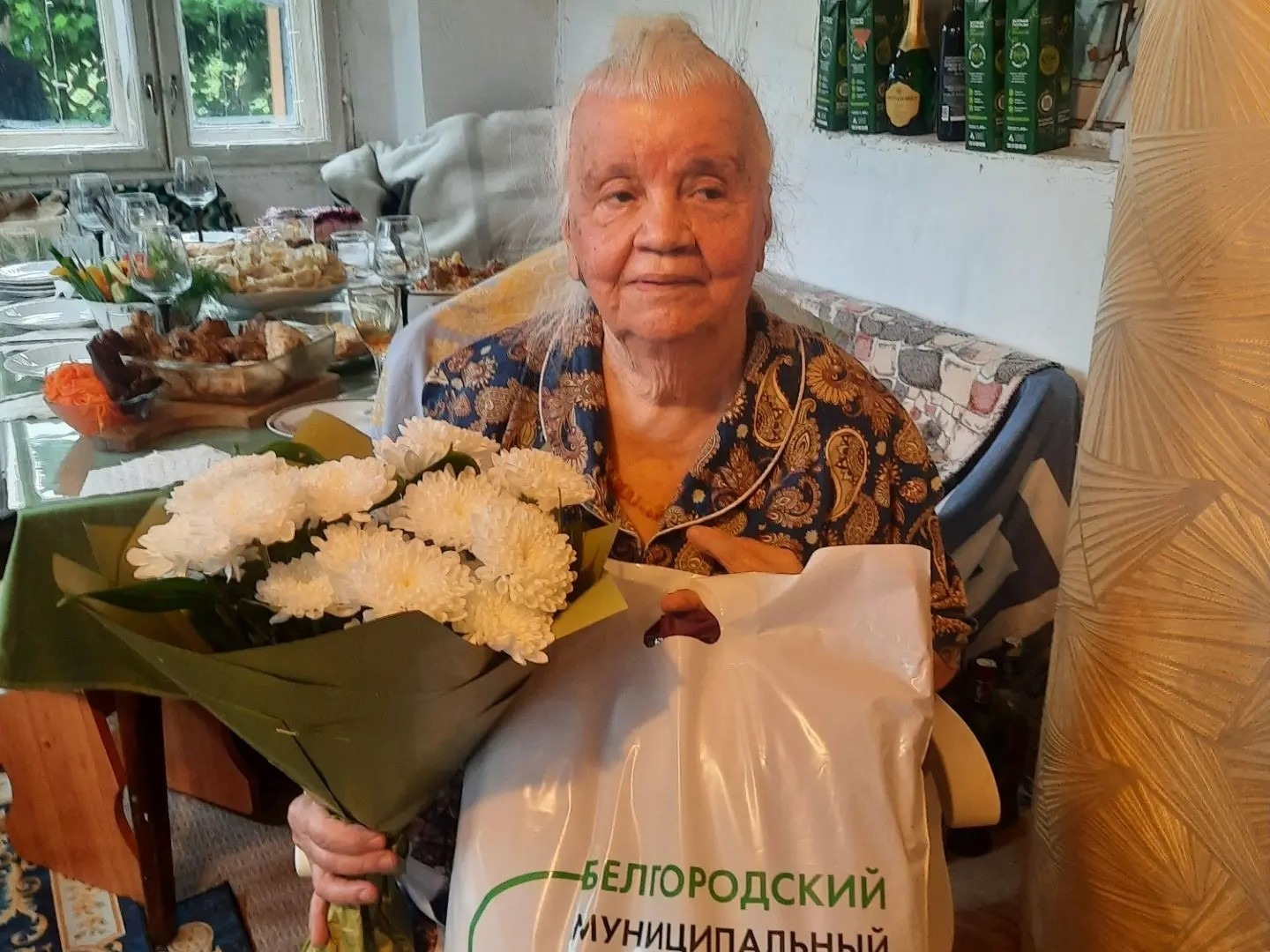 Жительница села Нижний Ольшанец Мудепери Ильясовна Шаяхмедова отметила 90-летний юбилей.