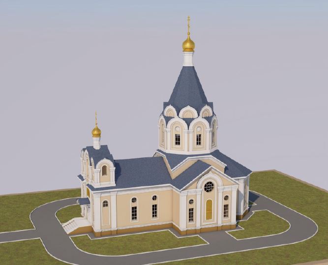 В Таврово продолжается строительство храма Песчанской иконы Божьей Матери.
