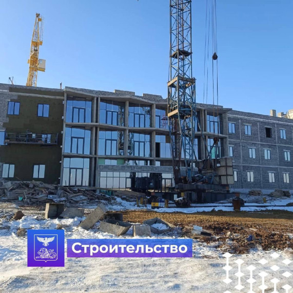 В Дубовом продолжается строительство учебного корпуса с общежитием к образовательному комплексу «Алгоритм успеха».