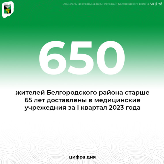 За I квартал этого года 650 пожилых граждан были доставлены в медицинские учреждения. За I квартал этого года 650 пожилых граждан были доставлены в медицинские учреждения.