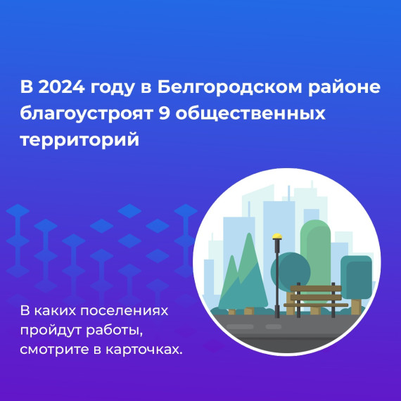 В 2024 году в Белгородском районе реализуют девять проектов в рамках программы инициативного бюджетирования. В 2024 году в Белгородском районе реализуют девять проектов в рамках программы инициативного бюджетирования.