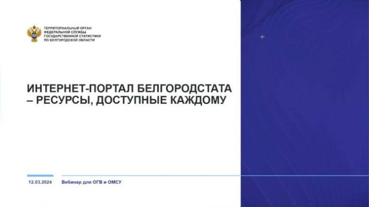 Обучающий семинар Ассоциация в сотрудничестве с Белгородстат..