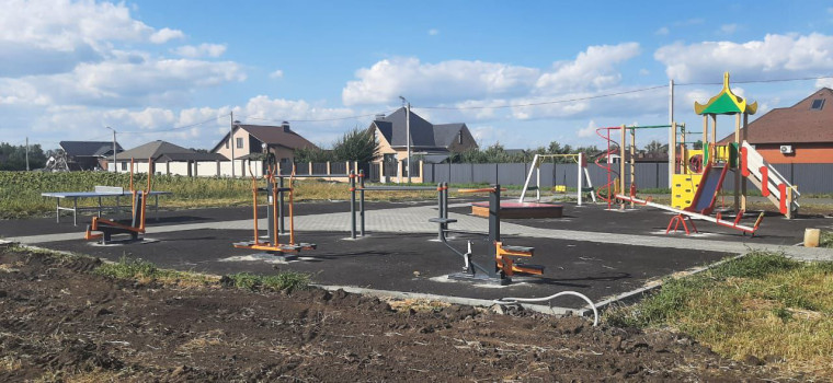 Благоустройство детско-спортивной площадки в с. Пушкарное, мкр. Пушкарное-78. Благоустройство детско-спортивной площадки в с. Пушкарное, мкр. Пушкарное-78.