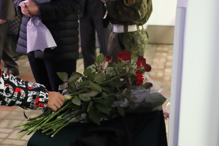 В Белгородском районе почтили память лейтенанта Никиты Винникова, погибшего в ходе специальной военной операции.