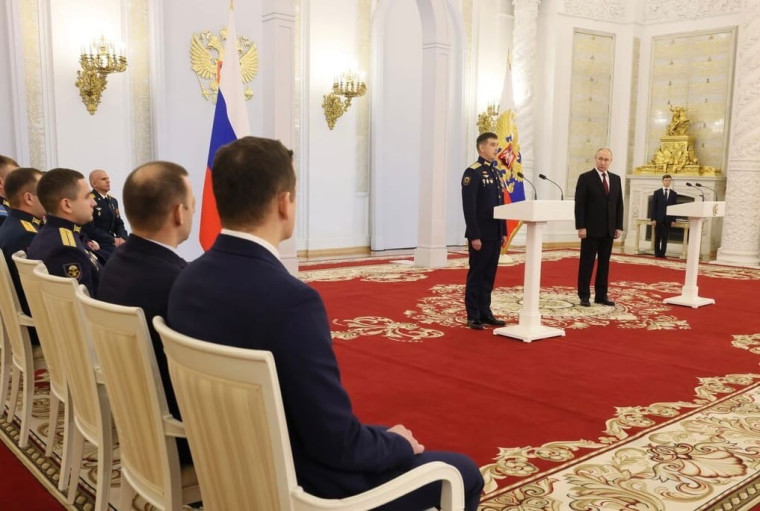 Герой России Вячеслав Воробьёв принял участие в традиционном приёме в Москве, посвящённом Дню Героев Отечества.
