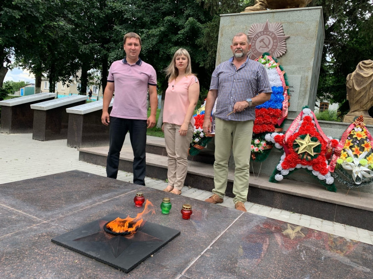 Белгородский район принял участие в акции «Огонь памяти», посвящённой 80-летию Прохоровского танкового сражения и Курской битве.