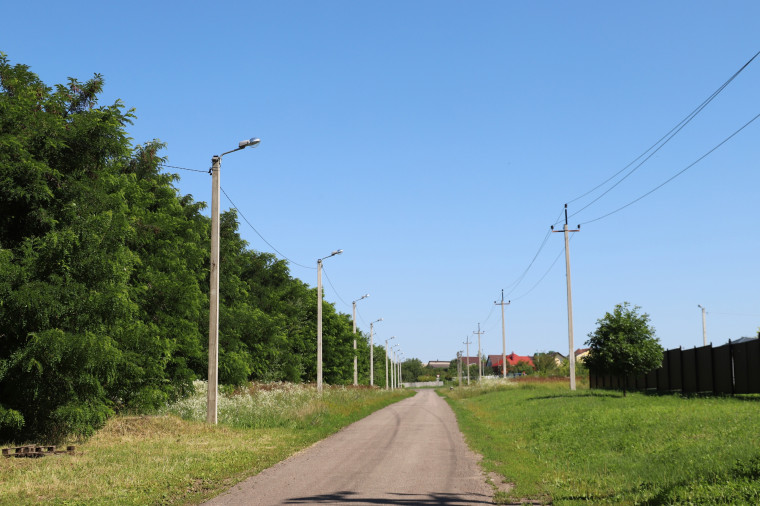 В рамках проекта «Решаем вместе» в 2023 году в двух поселениях Белгородского района обустроили уличное освещение.