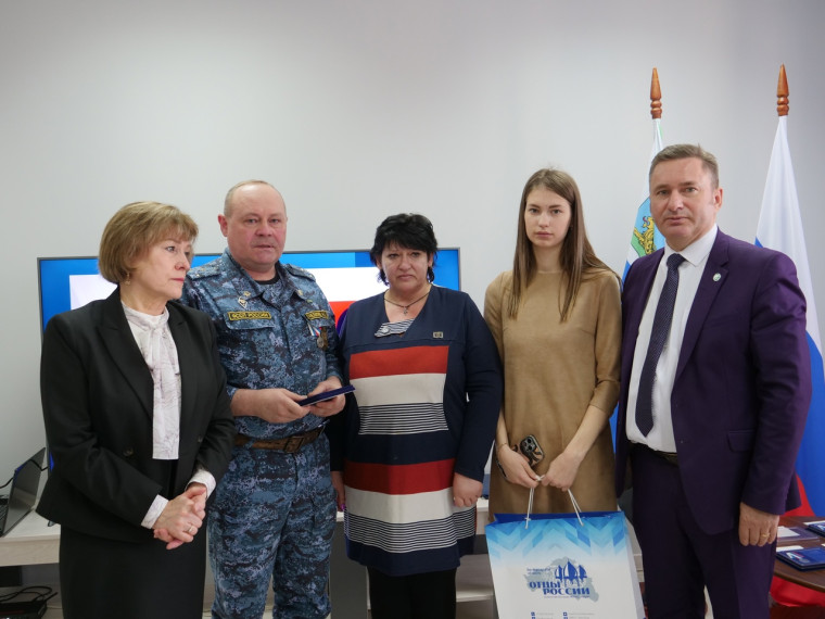 Андрей Челапко удостоен медали общественного признания «Отец солдата».