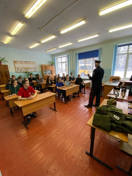 В Новосадовской школе прошёл Урок Мужества «Защитникам слава!».