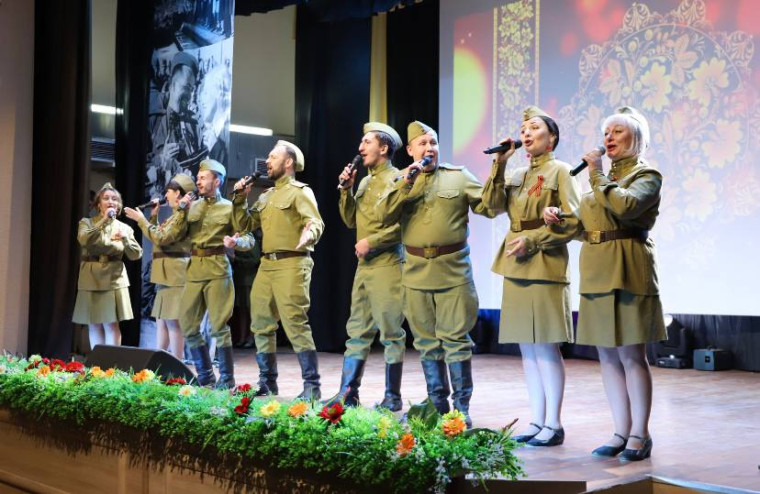 В Белгородском районе прошёл театрализованный концерт, посвящённый 79-ой годовщине Победы в Великой Отечественной войне.
